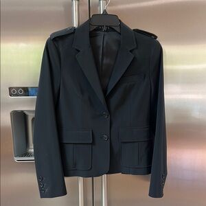 Theory Black Blazer Classic Tailored Suit Jacket